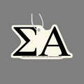 Paper Air Freshener W/ Tab - Greek Letters: Sigma Alpha